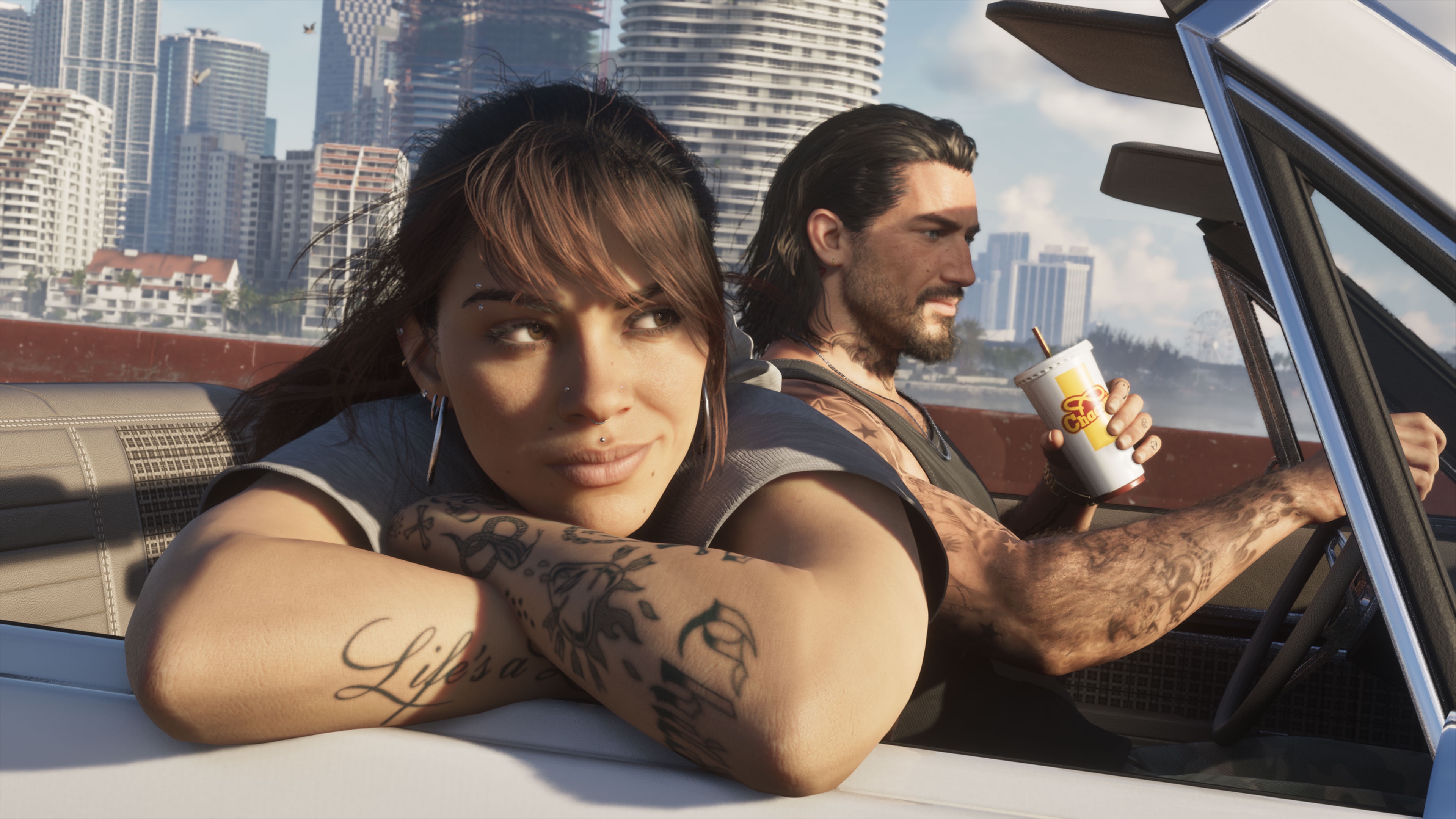 Screenshot officiel de GTA 6 publié par Rockstar Games après les previews