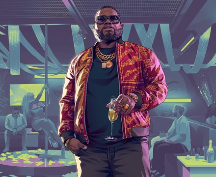 Boobie Ike : artwork officiel de GTA 6