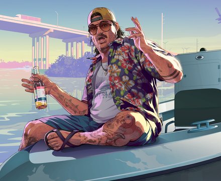 Cal Hampton : artwork officiel de GTA 6