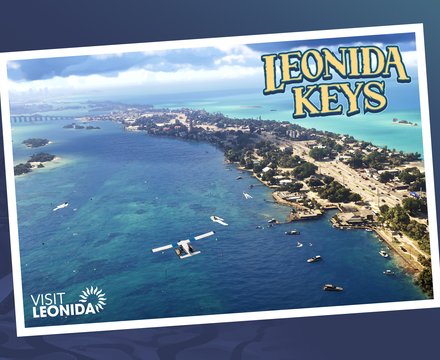Carte postale : Leonida Keys, artwork officiel de GTA 6