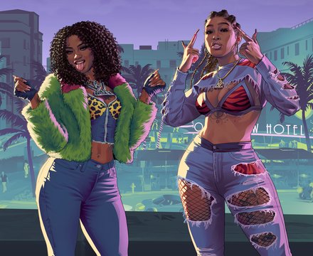 Real Dimez : artwork officiel de GTA 6