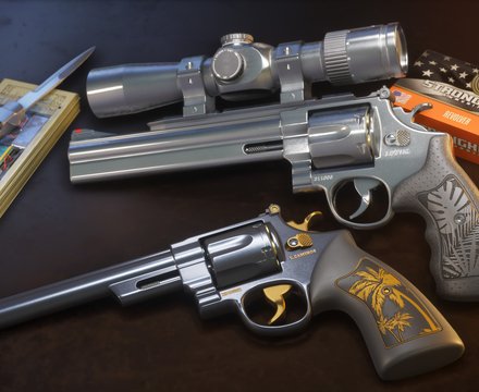 Les revolvers Hawk & Little Morgan : image officielle de GTA 6 n°2