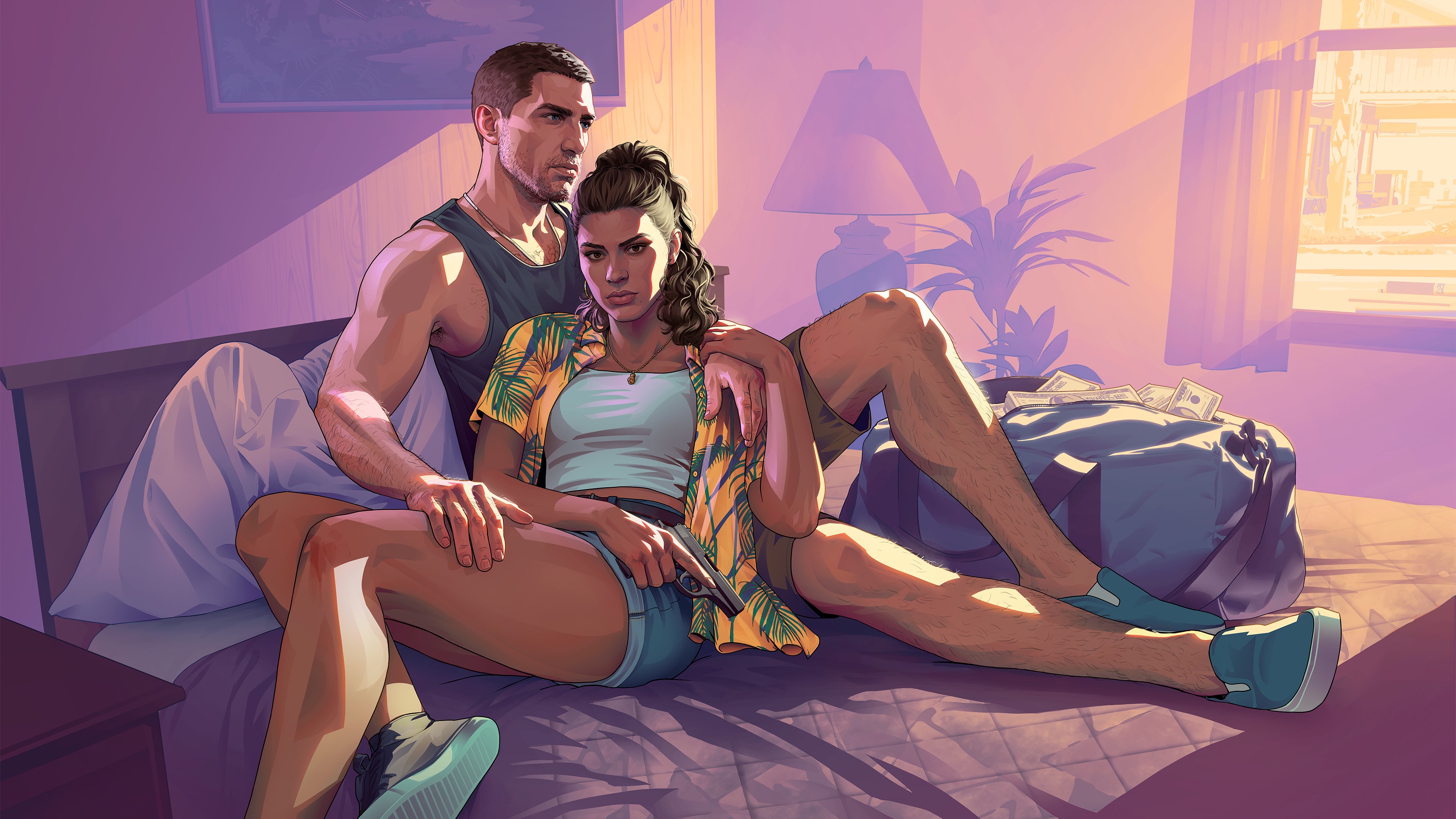 Artwork officiel de Jason et Lucia au motel